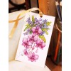 Cooktown Orchid & Purple Coral Pea (Hardenbergia) Bookmark