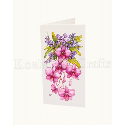 Cooktown Orchid & Purple Coral Pea (Hardenbergia) Gift Card