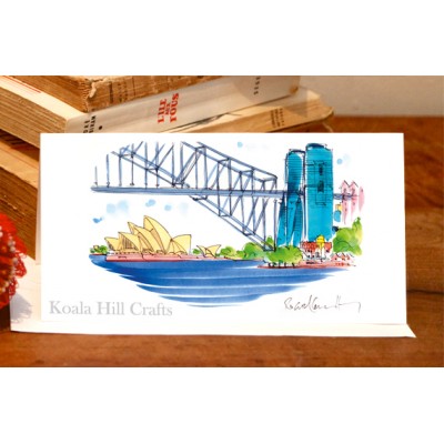 Sydney Opera House (Seen Through Harbour Bridge) Greeting Card