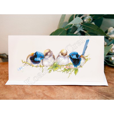 Variegated Fairy Wren Greeting Card Variegated Fairy Wren Greeting Card