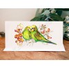 Lovebirds (Wild Budgies) Greeting Card