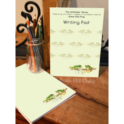Green Tree Frog Writing Pads